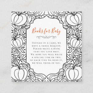Carte D'accompagnement Petit Citrouille Automne Automne Halloween Baby sh