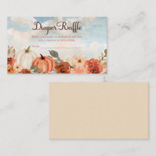 Carte D'accompagnement Petit Citrouille   Baby shower d'automne Raffin de