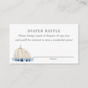 Carte D'accompagnement Petit Citrouille Blue Baby Boy Diaper Raffle