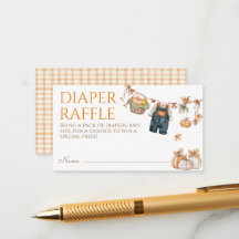 Petit Citrouille Rustique Baby shower Déchets Raff
