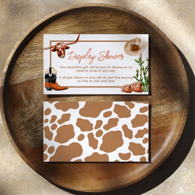 Carte D'accompagnement Petit Cowboy Western Rodeo Afficher douche (Créateur téléchargé)