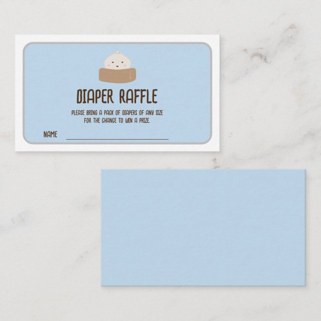 Carte D'accompagnement Petit Déversement Sur Le Chemin Tickets De Raffle  (Devant / Derrière)