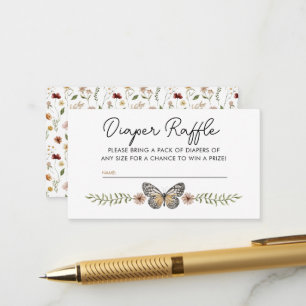 Carte D'accompagnement Petit Fleur sauvage Baby shower de chaudières à ch