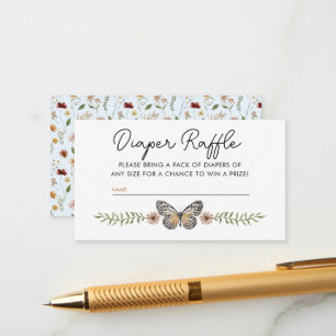 Carte D'accompagnement Petit Fleur sauvage Boho Déchets Baby shower E