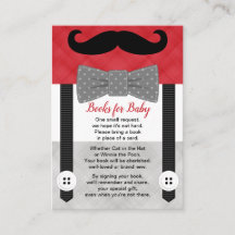 petit homme baby shower garçon rouge gris demande 