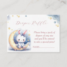 Petit lapin blanc mignon assis sur la lune