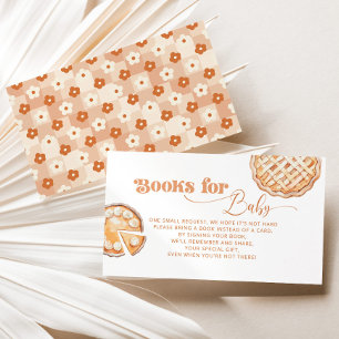 Carte D'accompagnement Petit Livres Floraux Cutie Pie pour billet bébé