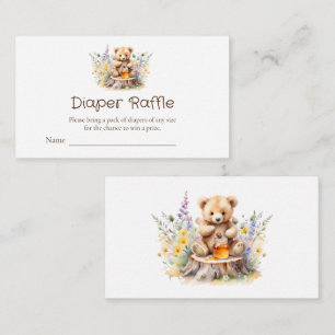 Carte D'accompagnement Petit Miel sur le chemin Diaper Raffle Billets
