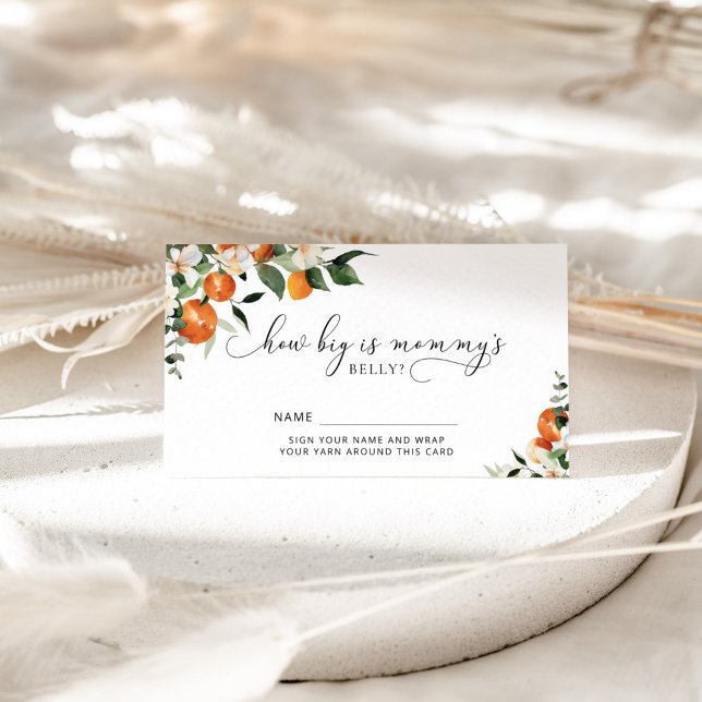 Carte D'accompagnement Petit mignonne comme le ventre de maman est gros (Créateur téléchargé)