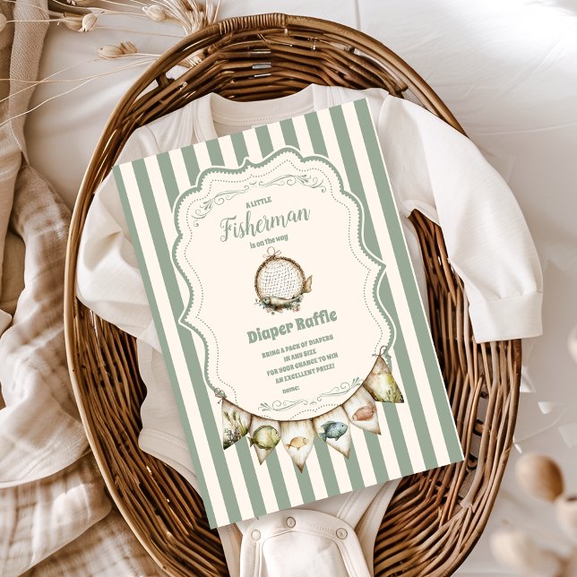 Carte D'accompagnement Petit Pêcheur de Boho Raffin de plongeur de pêche (Créateur téléchargé)