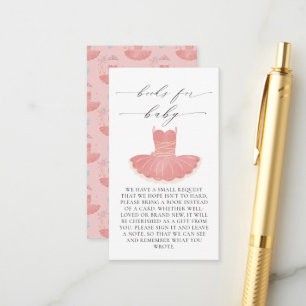 Carte D'accompagnement Petite Ballerine Livres de bain pour bébé rose pou