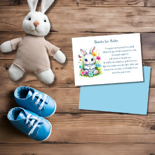 Carte D'accompagnement Petite Lapin Fleur sauvage Livres De Pâques Pour B