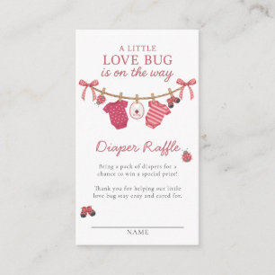 Carte D'accompagnement Petite ligne de vêtements Bug d'amour Baby Shower