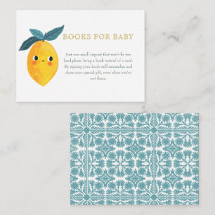 Carte D'accompagnement Petite Mignonne Citron Citrus LIVRES POUR BÉBÉ
