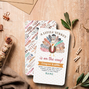 Carte D'accompagnement Petite Turquie En Route ! Baby shower de Thanksgiv