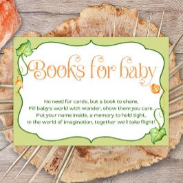 Carte D'accompagnement Petits Baby showers Citrouilles Livres pour bébé