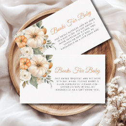 Carte D'accompagnement Petits livres de Floral de Citrouille pour bébé po