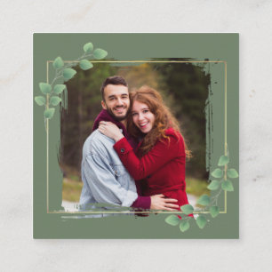 Carte D'accompagnement Photo en ligne QR Code moderne minimaliste Mariage