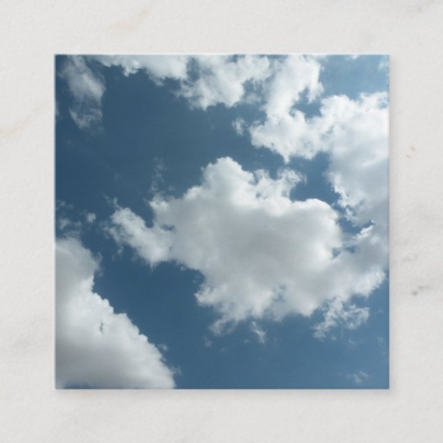 Carte D'accompagnement Photographie abstraite de ciel nuageux (Devant)