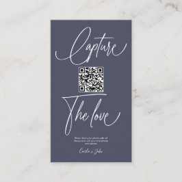 Carte D'accompagnement Photos Mariage Premium Simple Share avec code QR