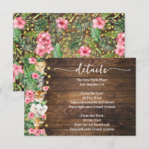 Pink Rustic Wild Safari Animals Baby Shower Detail