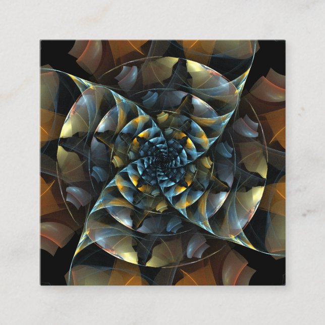 Carte D'accompagnement Pinwheel Art Abstrait (Devant)