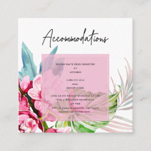Carte D'accompagnement PixDezines Orchid Isle, Hébergements Tropicaux