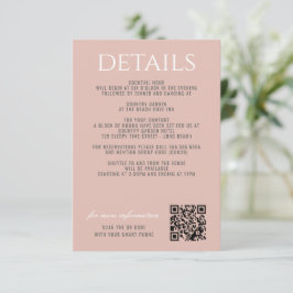 Carte D'accompagnement Plage Pastel