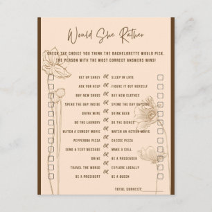 Carte D'accompagnement Plairait-Elle À La Partie De Bachelorette