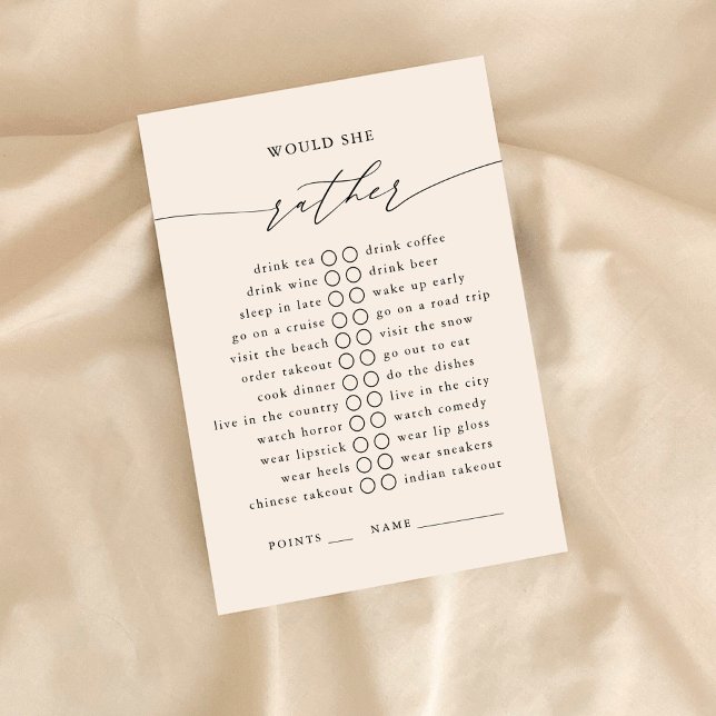 Carte D'accompagnement Plairait-Elle Plutôt Jeu De Fête (Créateur téléchargé)