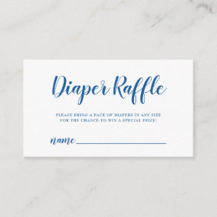 Carte D'accompagnement Point de polka bleu lumineux de billet de Rafffle