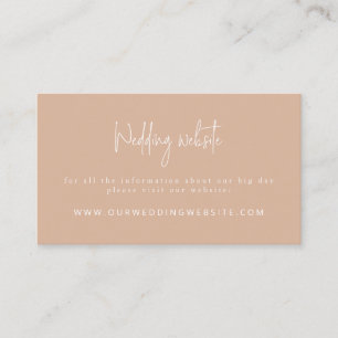 Carte D'accompagnement Police Script Modern Blush Pink Mariage Website