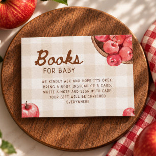 Carte D'accompagnement pomme de nos yeux panier de pommes livres pour béb