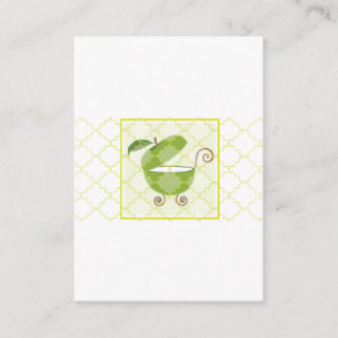 Carte D'accompagnement Porte bébé Pomme verte   Apportez un livre
