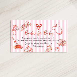 Carte d'accompagnement pour livres pour bébé Slice
