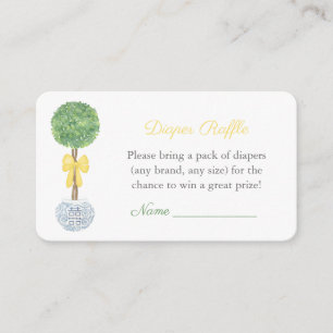 Carte D'accompagnement Préppy Genre Neutre Baby shower Déchets Raffle