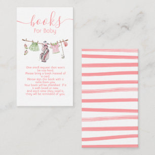 Carte D'accompagnement Preppy Golf fille porte-linge livres pour bébé