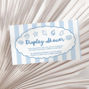 Carte D'accompagnement Présentation de Baby Shower Whimsical Seashell