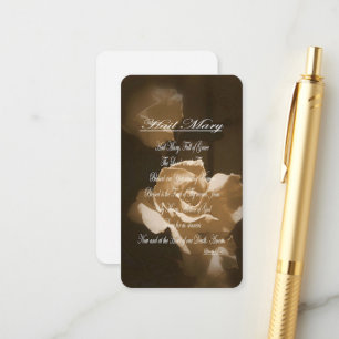 Carte D'accompagnement Prière de Hail Mary