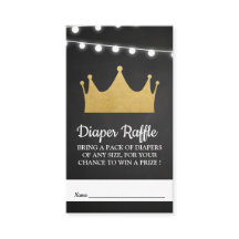 Prince | Brochure à huile baby shower or