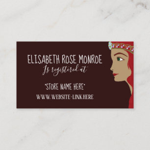 Carte D'accompagnement Princess Red Baby shower Cadeau Registre