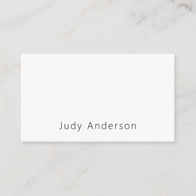 Carte D'accompagnement Professional Plain Modern Elegant Your Name (Devant)