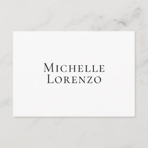Carte D'accompagnement Professionnel Moderne Simple Clair Nom Noir Blanc