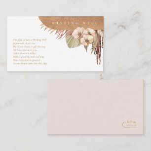 Carte D'accompagnement Puits de souhaits de mariage Boho Oasis ID959