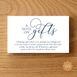 Carte D'accompagnement Puits de souhaits de mariage, Registre de cadeaux
