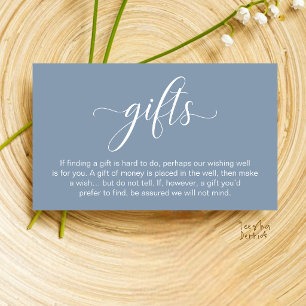 Carte D'accompagnement Puits de vœux de mariage, Registre de cadeaux moné