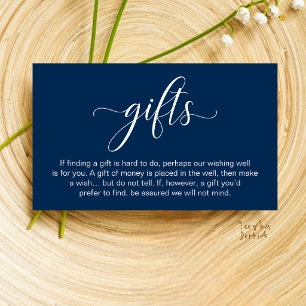 Carte D'accompagnement Puits de vœux de mariage, Registre de cadeaux moné