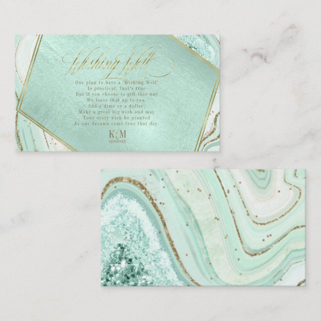 Carte D'accompagnement Puits d'hameçonnage Abstrait V1 Mint ID827 (Devant / Derrière)