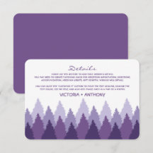 Purple Forest Range Woodland Mariage Détails