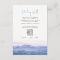Purple Mountains Mariage Wishing well QR Code